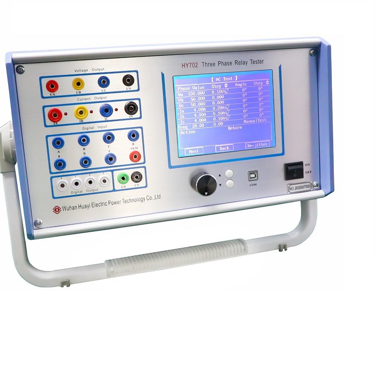 Ensemble de test de relais d'injection de courant secondaire triphasé